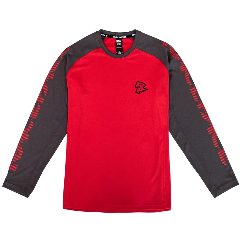 Race Face Sendy Youth Long Sleeve Jersey in Red