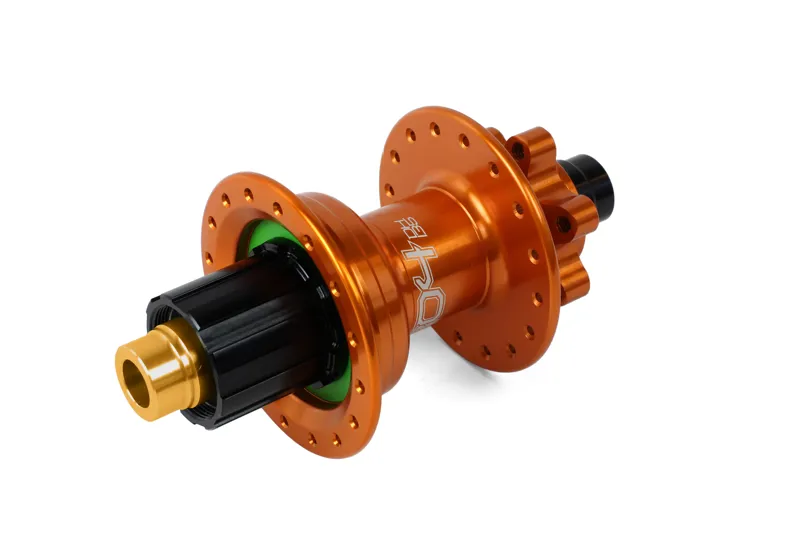 Hope DH Pro 4 32H 142mm 12mm Rear Hub in Orange -2