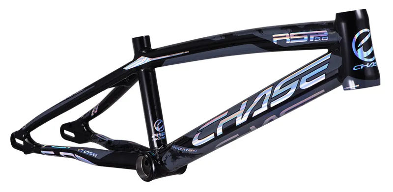 CHASE rsp5.0 BMX Race Frame Pro XL Plus  21.25 TT Black With Holographic Decals