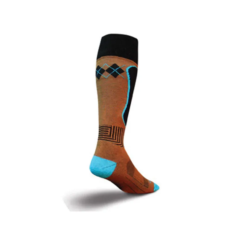 SockGuy Triple Mocha Mtn Tech Snowboard Socks S/M