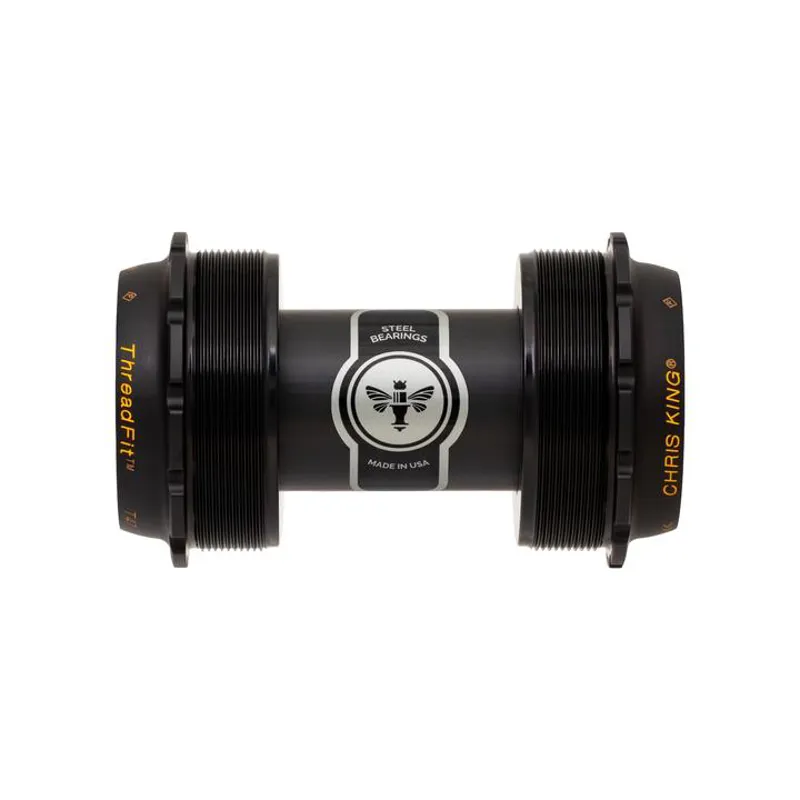 Chris King ThreadFit T47 24x Bottom Bracket Black Gold 68-73mm