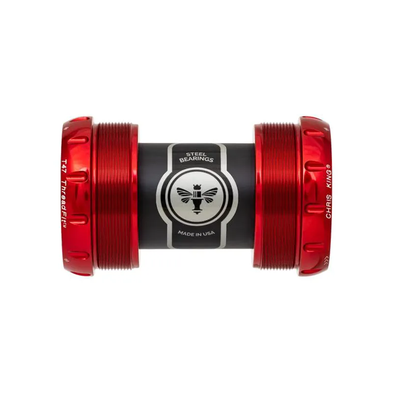 Chris King ThreadFit T47 30x Bottom Bracket Red 68-73mm