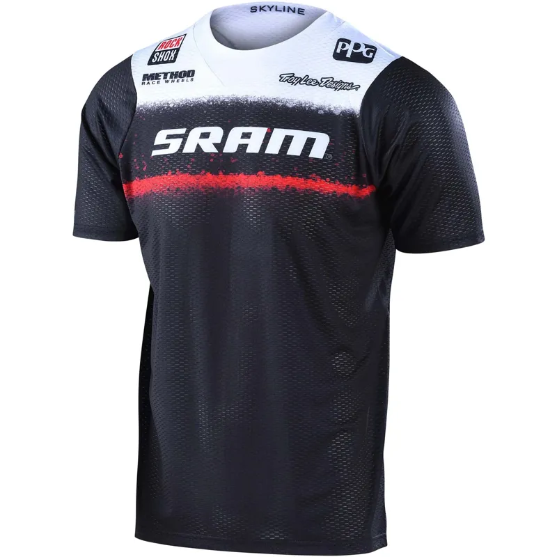 Troy Lee Designs Skyline Air Short Sleeve Jersey Sram Roost Black