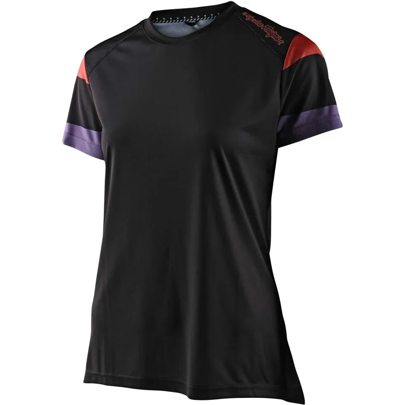 Troy Lee Designs Women's Lilium Short Sleeve Jersey in Black