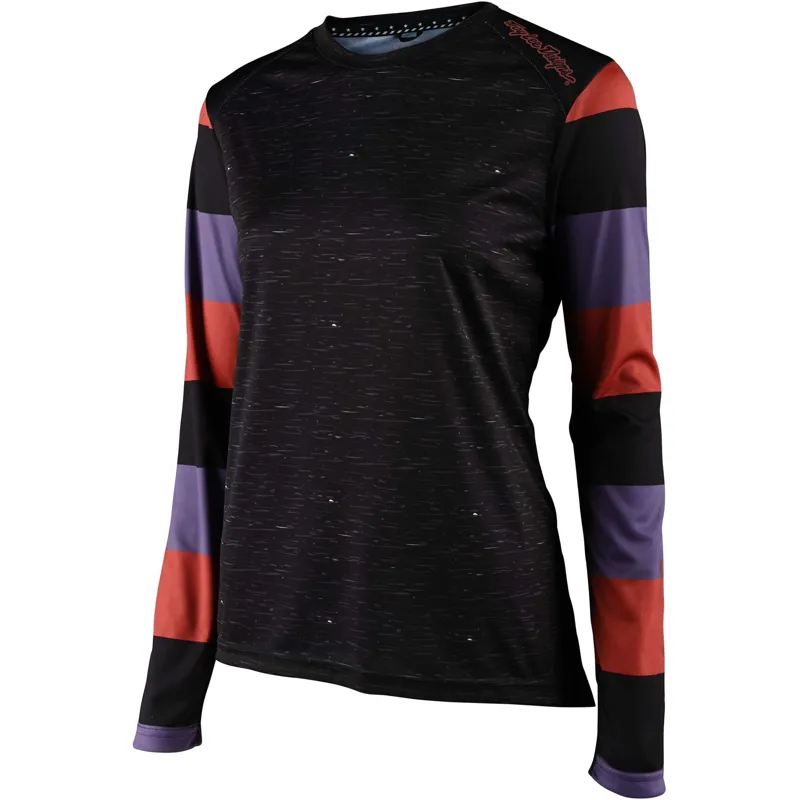Troy Lee Designs Women's Lilium Long Sleeve Jersey Rugby Black