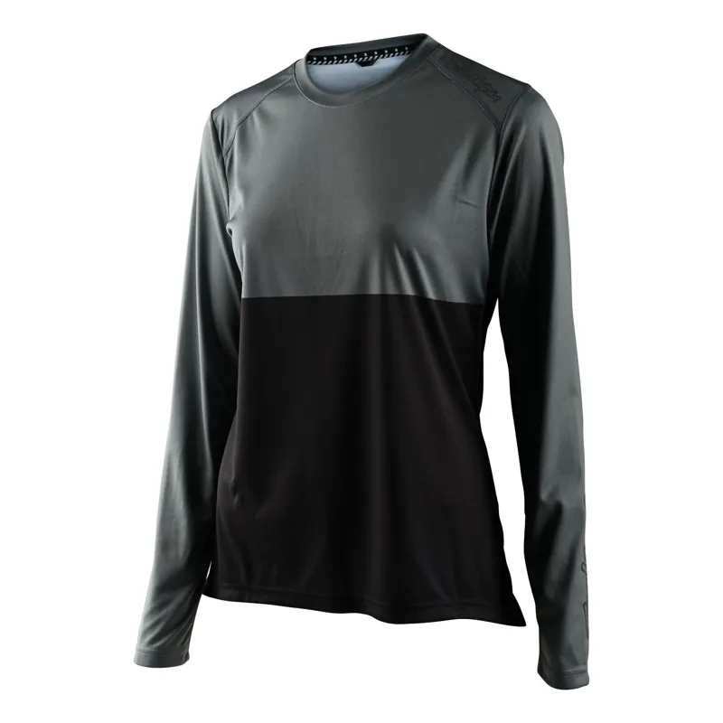 Troy Lee Designs Women's Lilium Long Sleeve Jersey Block  Green Black