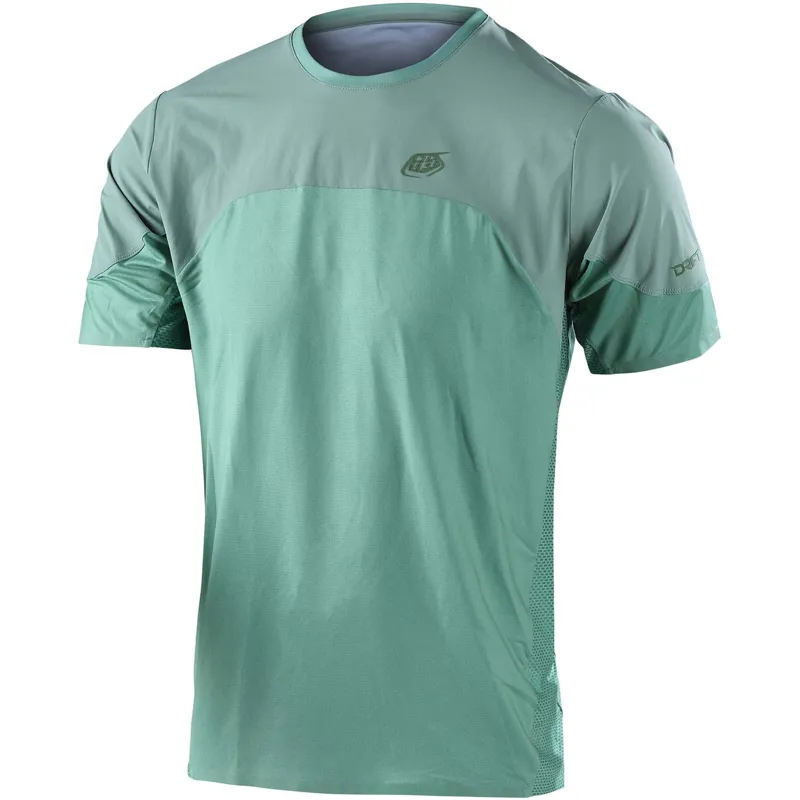 Troy Lee Designs Drift Short Sleeve Jersey Solid Glass Green