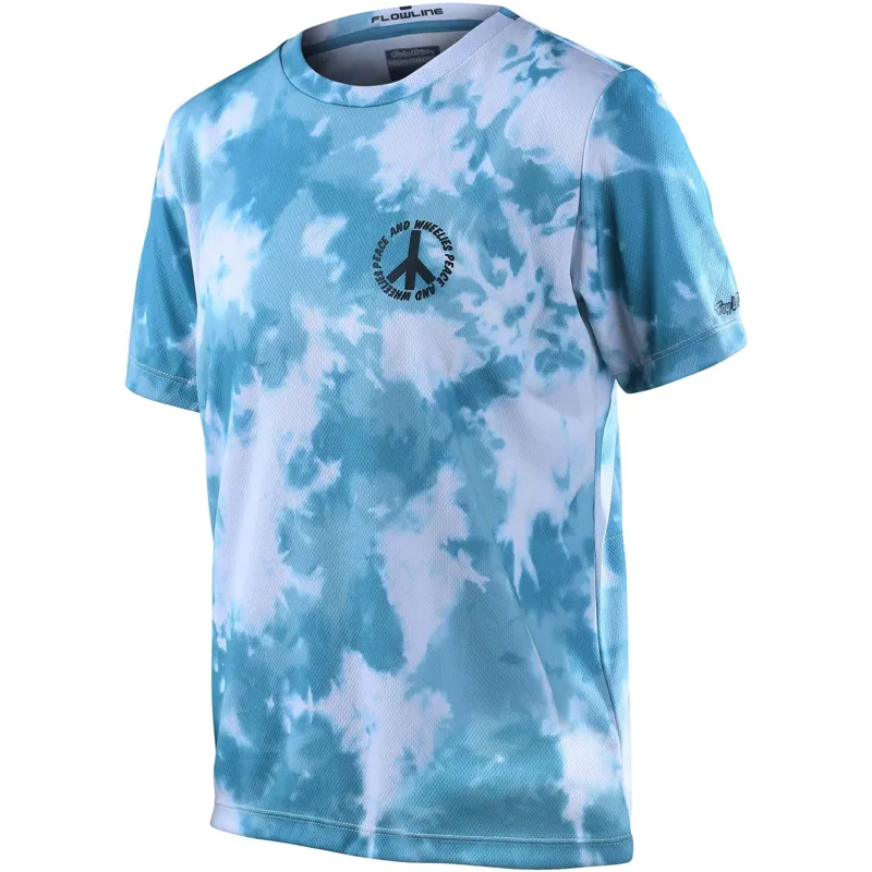 Troy Lee Designs Flowline Youth Short Sleeve Jersey in Blue