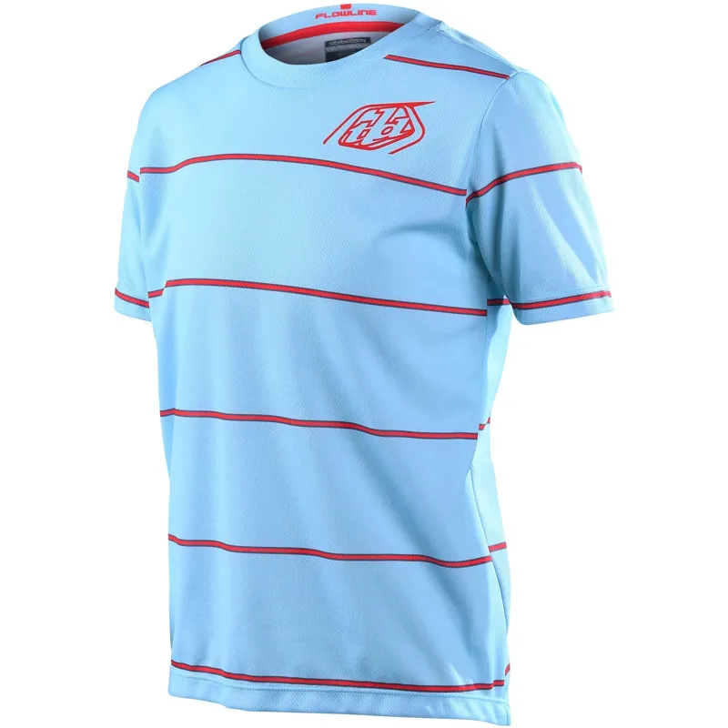 Troy Lee Designs Flowline Youth Short Sleeve Jersey in Blue