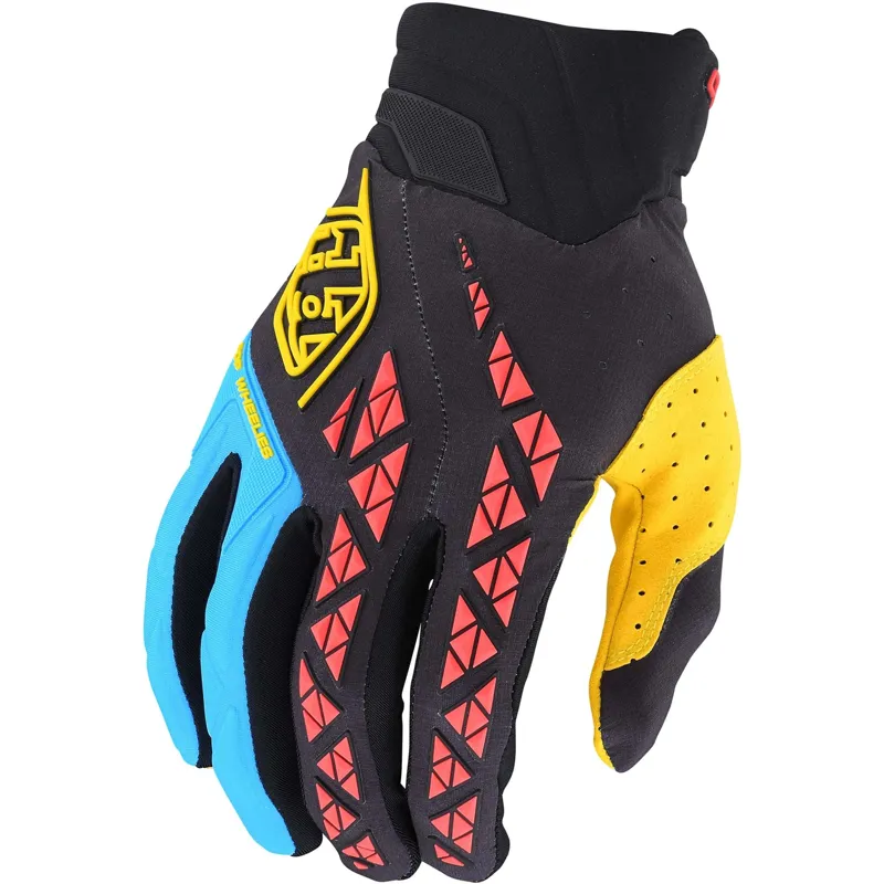Troy Lee Designs SE Pro Gloves Solid Black Yellow