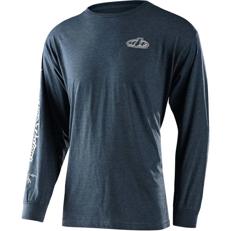 Troy Lee Designs Pistonbone Long Sleeve T-Shirt Limited Edition Navy Heather