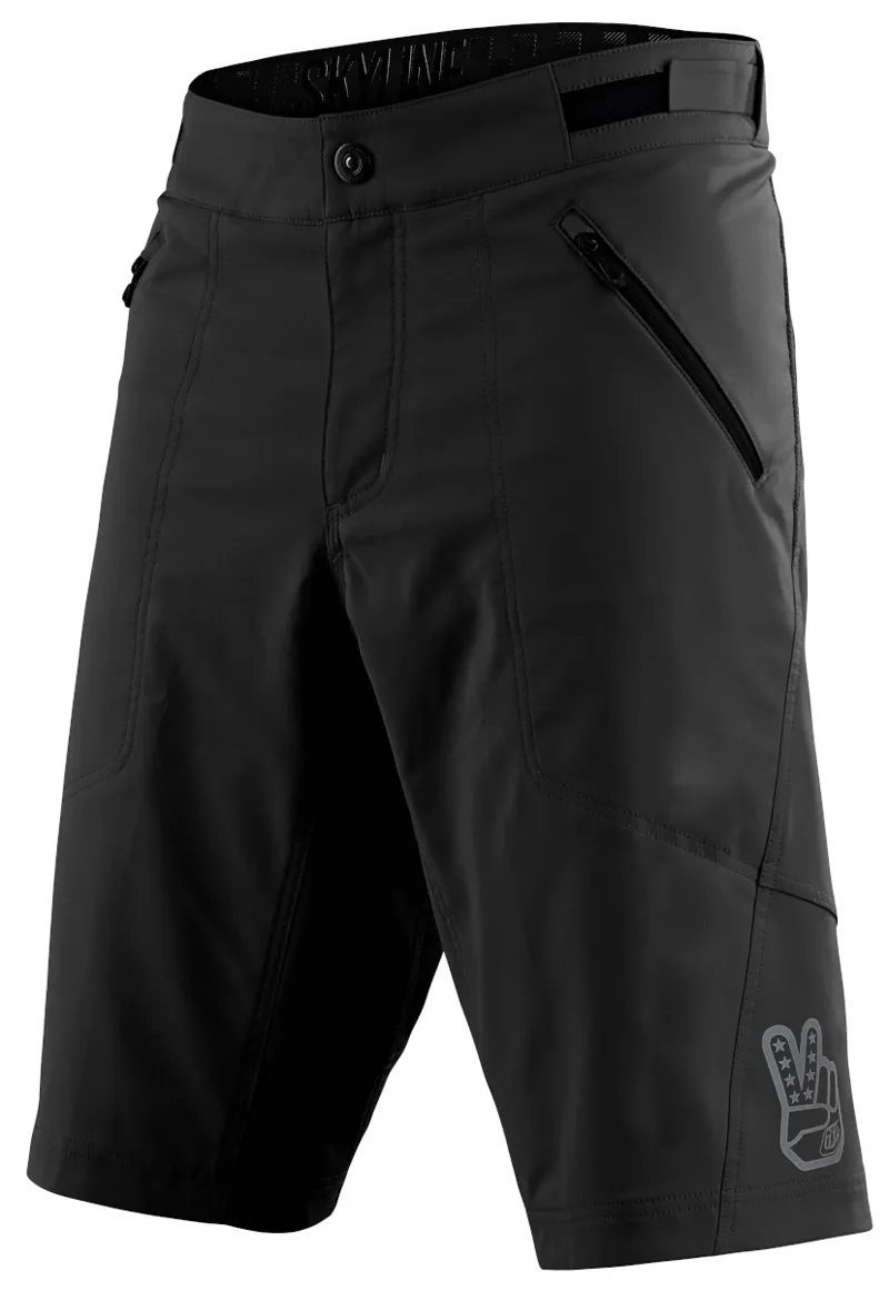 Troy Lee Designs Skyline Youth Shorts Shell Only Black 