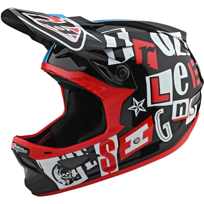  Troy Lee Designs D3 Fiberlite Helmet Black
