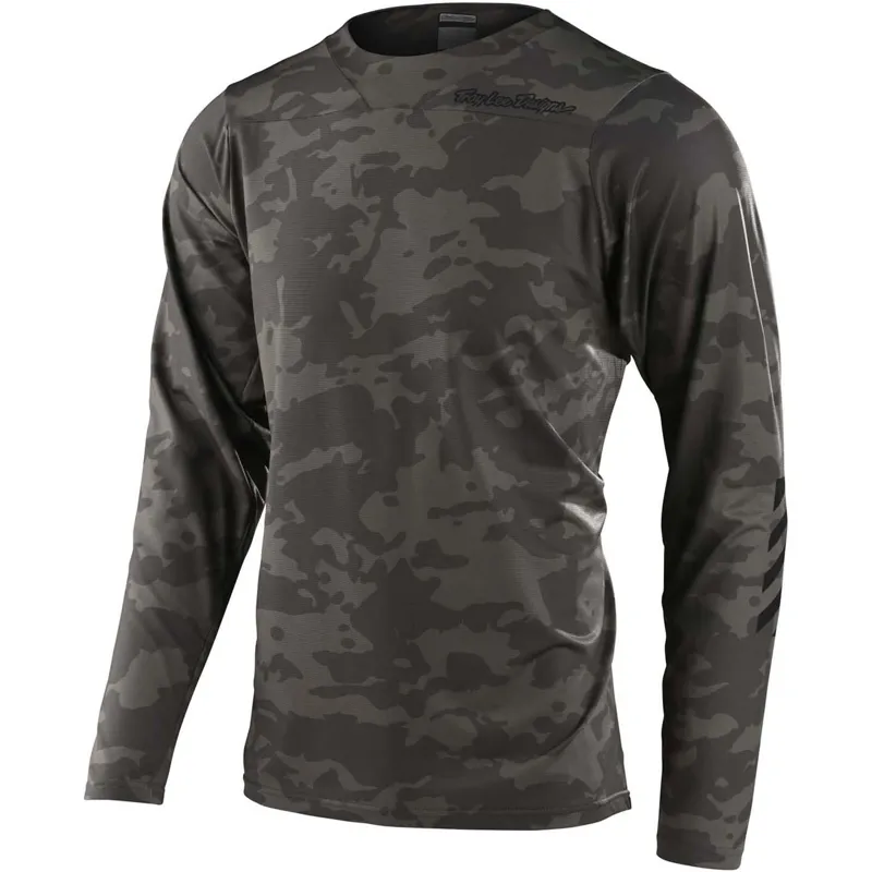 Troy Lee Designs Skyline Chill Long Sleeve Jersey Camo Green