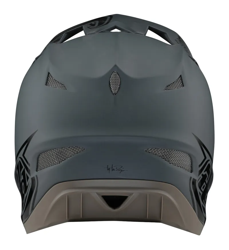 2021 Troy Lee Designs D3 Fiberlite Helmet in Grey -2