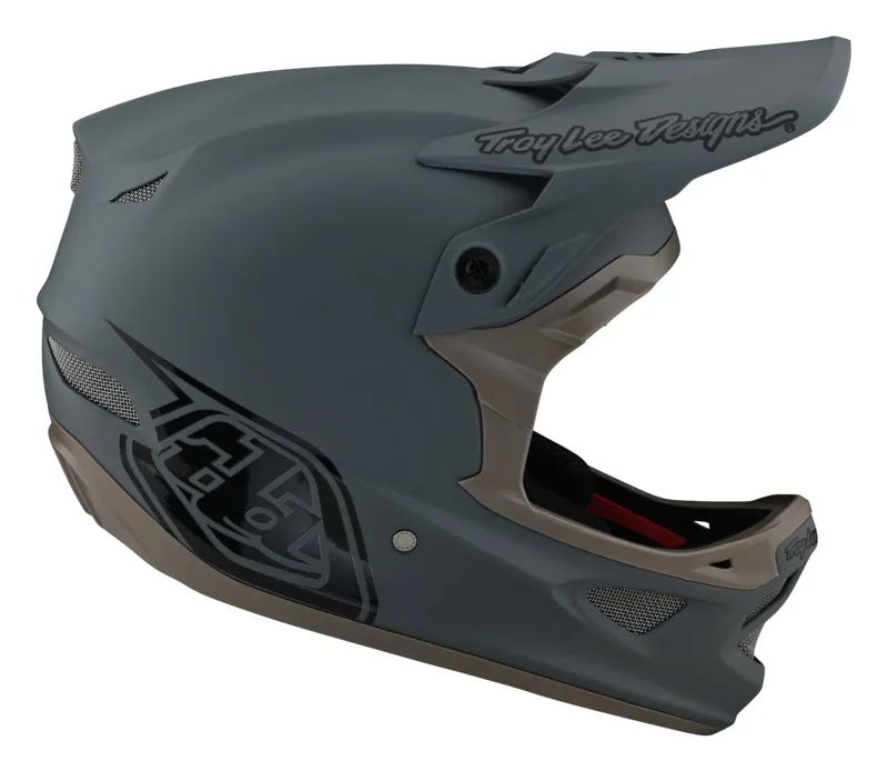 2021 Troy Lee Designs D3 Fiberlite Helmet in Grey -3
