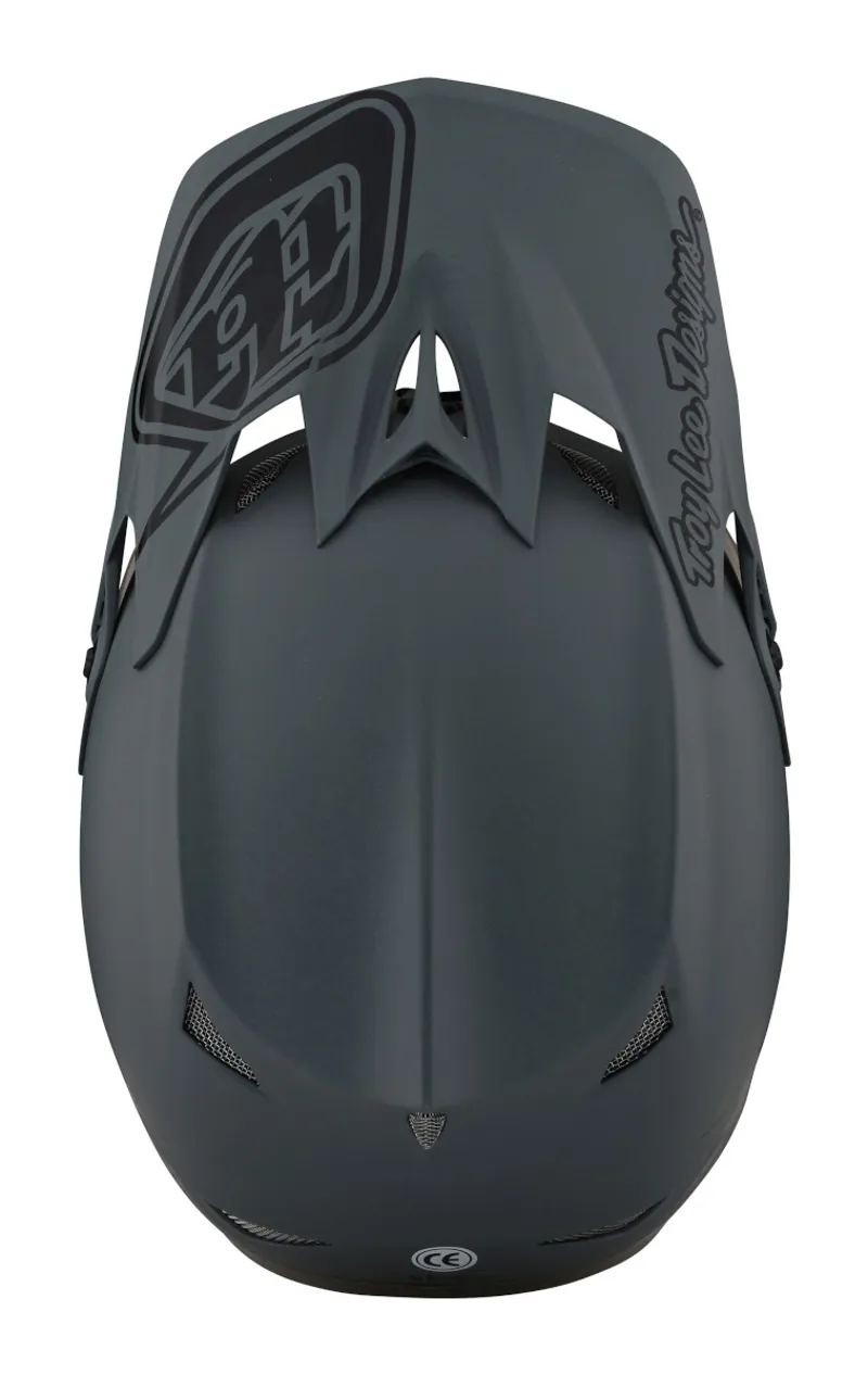 2021 Troy Lee Designs D3 Fiberlite Helmet in Grey -5