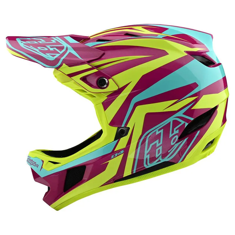 Troy Lee Designs D4 Composite Slash Purple/Yellow -1
