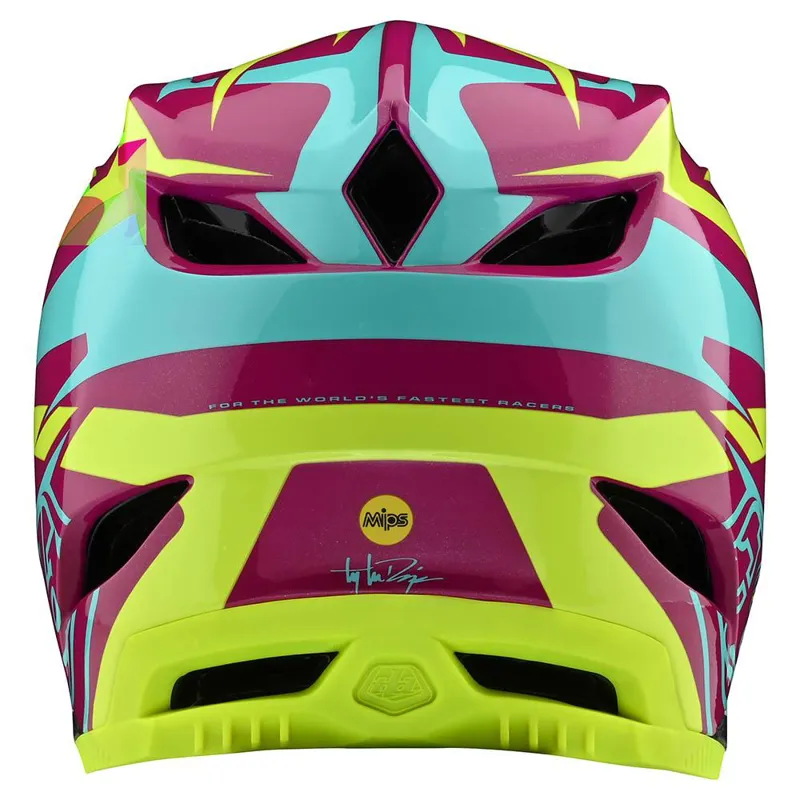 Troy Lee Designs D4 Composite Slash Purple/Yellow -2