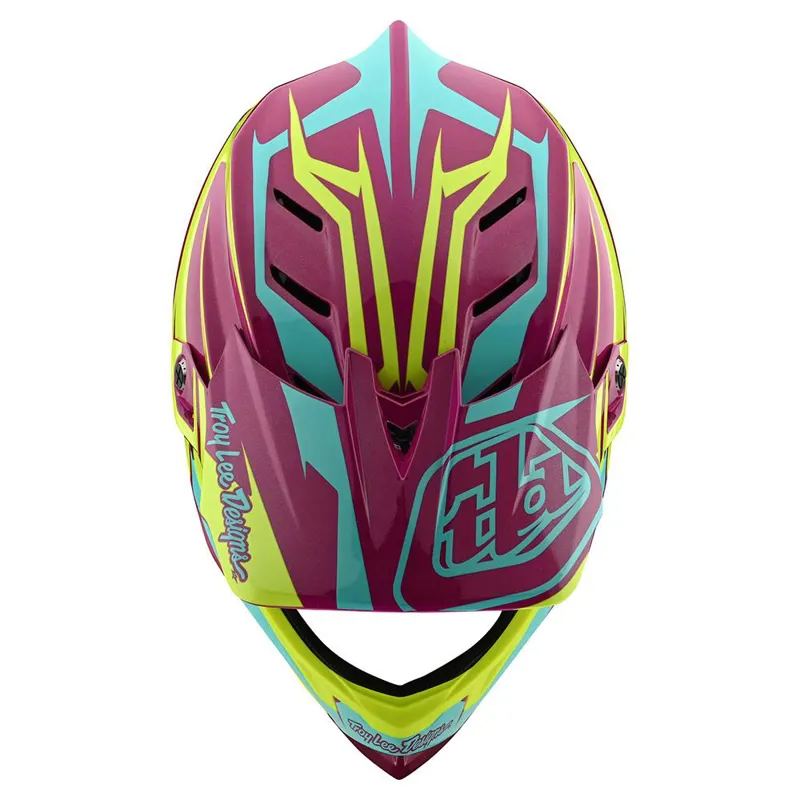 Troy Lee Designs D4 Composite Slash Purple/Yellow -3