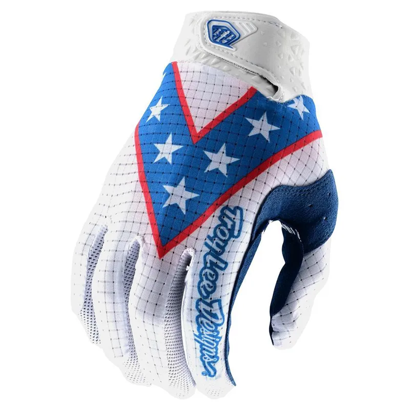 Troy Lee Designs Air Gloves Evel WHITE BLUE