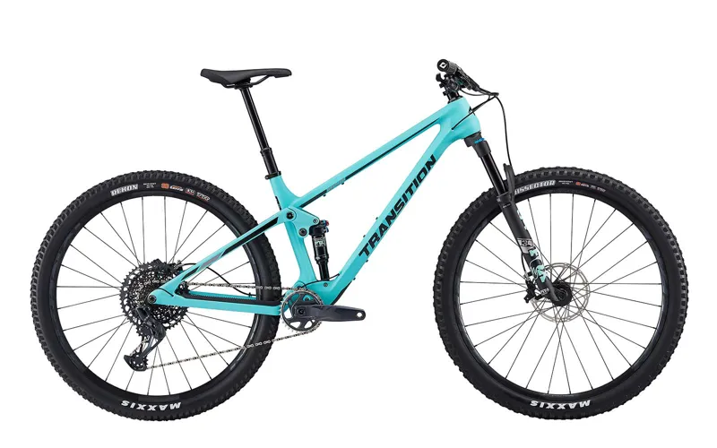 Transition Spur GX Carbon Mountain Bike in Aqua