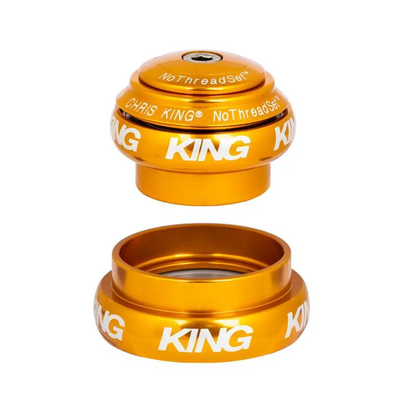 Chris King NoThreadSet Tapered EC34 EC44 Headset Gold 1-12 Inch