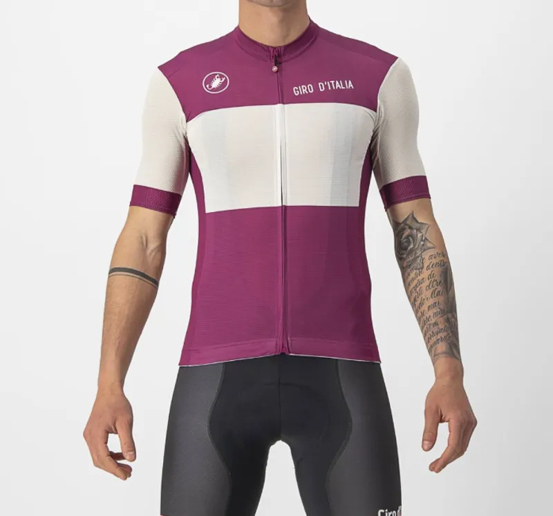 Castelli Giro d'Italia Fuori Jersey in Ciclamino