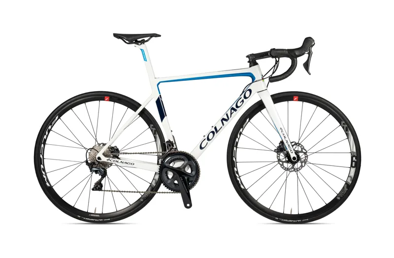 Colnago V3 Disc 2020 Complete Road Bike Ultegra Mechanical White Blue
