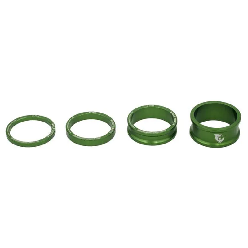 Wolf Tooth Precision Headset Spacers 5 Pack Green 