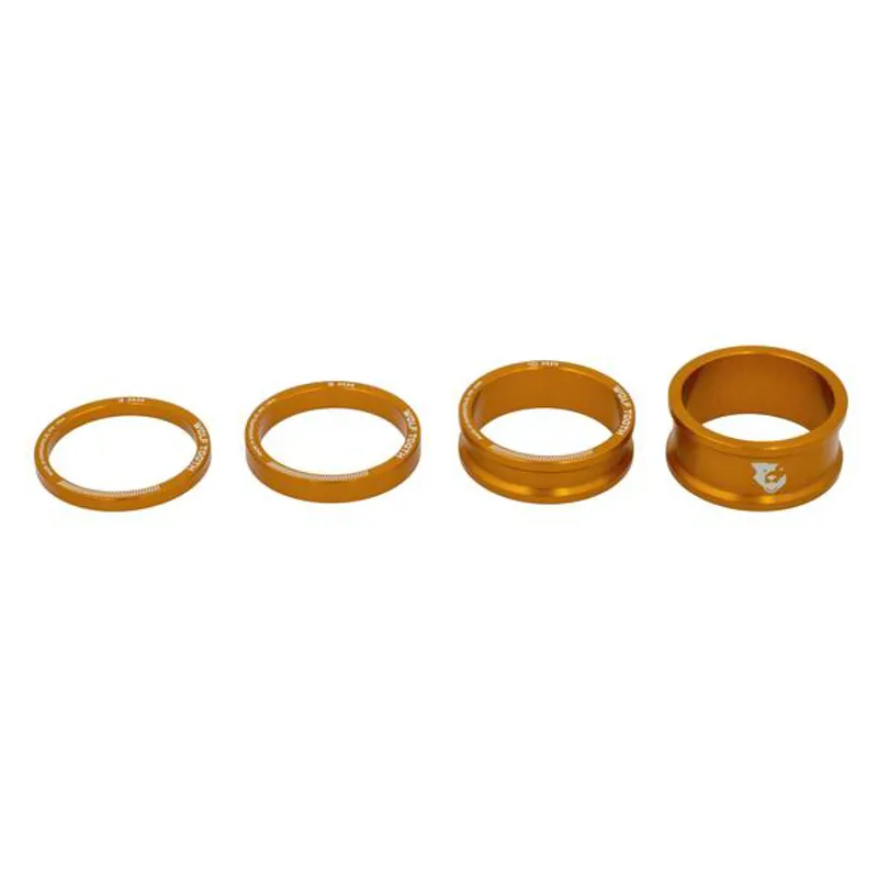 Wolf Tooth Precision Headset Spacers 5 Pack Orange 