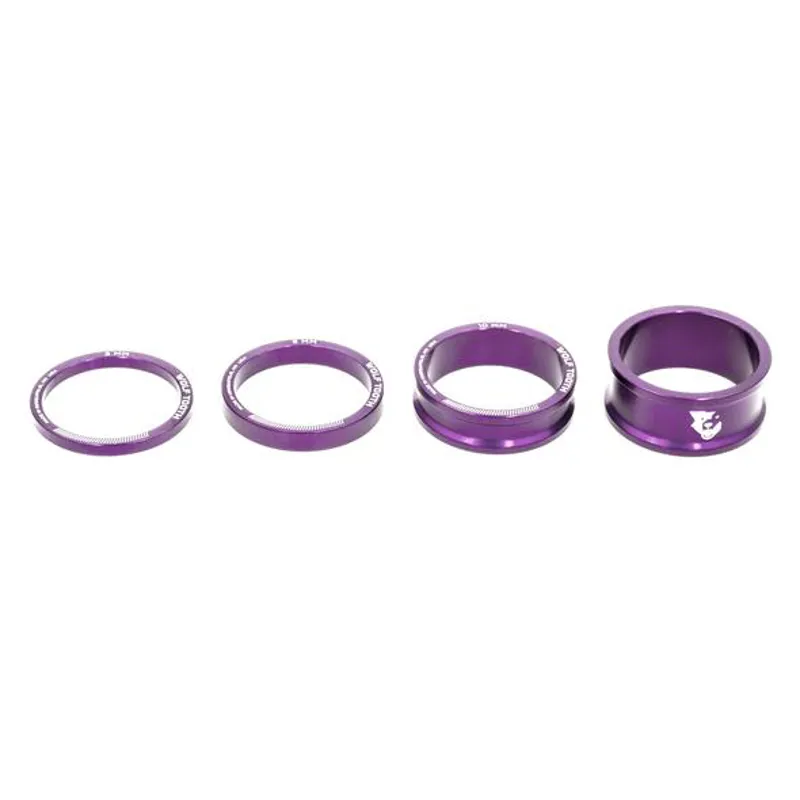 Wolf Tooth Precision Headset Spacers 5 Pack Purple 