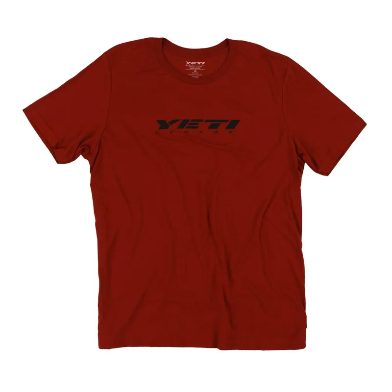 Yeti Slant Ride Mens T-Shirt in Red