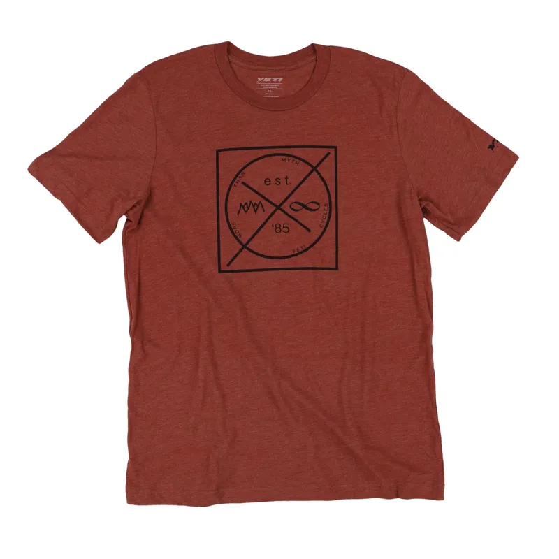 Yeti 85 Logo Mens T-Shirt in Red