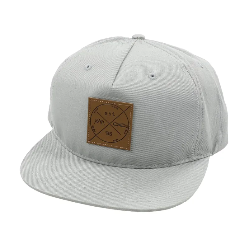 Yeti Heritage Logo Snapback Cap in Grey