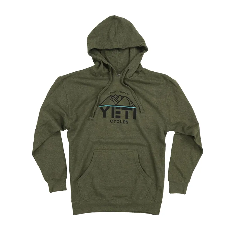 Yeti Overlook Mens Pullover Hoodie Army Heather 