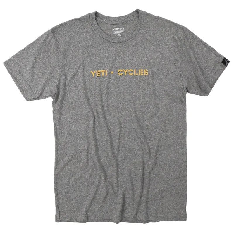 Yeti Block Logo T-Shirt in Grey
