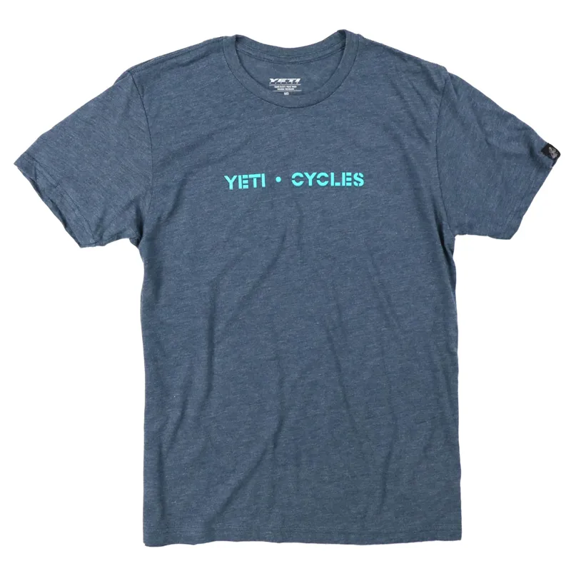 Yeti Block Logo T-Shirt in Blue