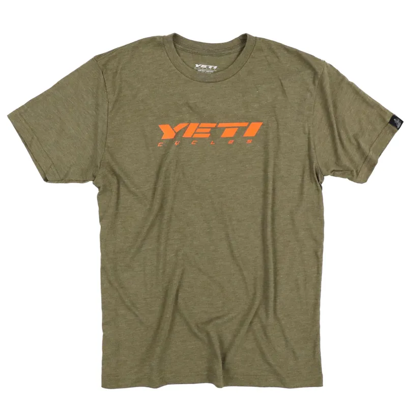 Yeti Slant Mens T-Shirt in Green