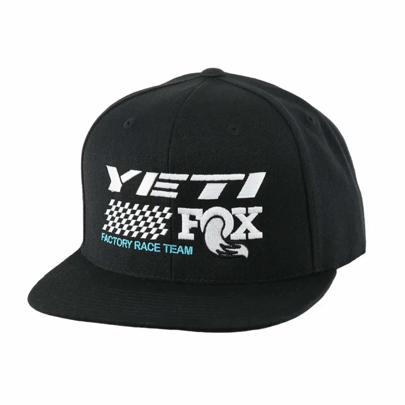 Yeti Race Team Flat Brim Hat Black adult one size