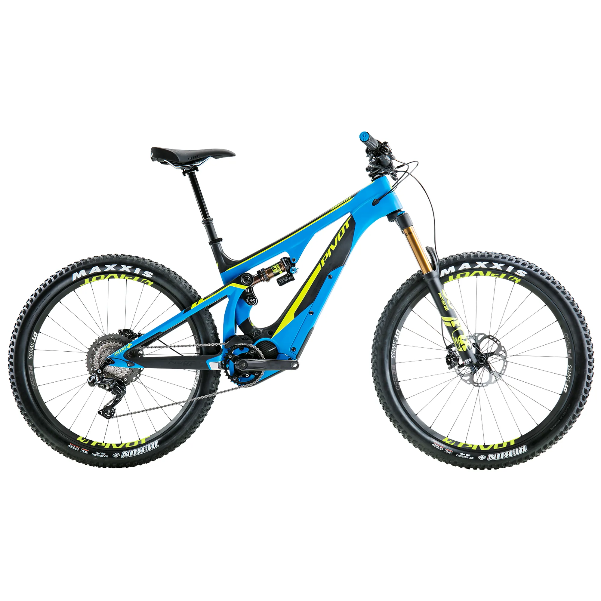 Pivot Shuttle Full Suspension E Bike Blue