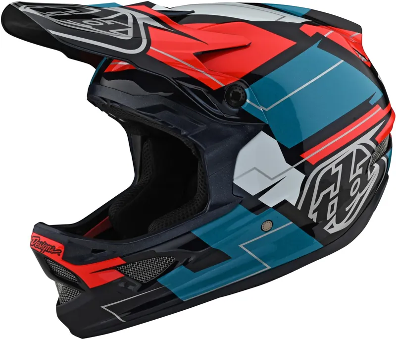 Troy Lee Designs D3 Fiberlite Helmet Blue Red 