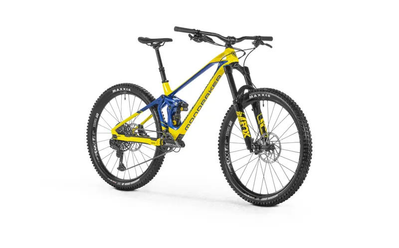 Mondraker Superfoxy Carbon R 29Inch Mountain Bike Yellow/ Blue-1