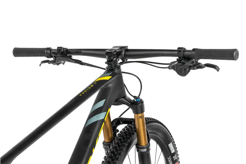 Mondraker Podium Carbon R Mountain Bike 2021Matt Carbon/ Yellow/ Frost Green	-6