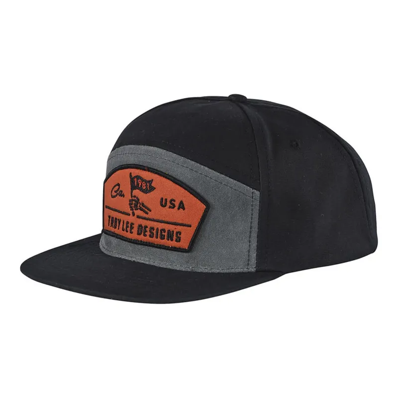 Troy Lee Designs Finish Line Snapback Hat Black
