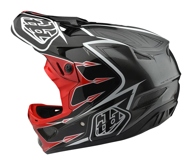 Troy Lee Designs 2018 D3 Corona Black Red Full Face Helmet-2