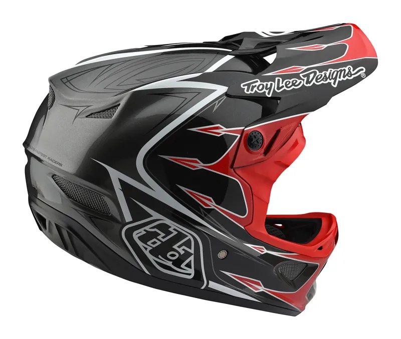 Troy Lee Designs 2018 D3 Corona Black Red Full Face Helmet-4