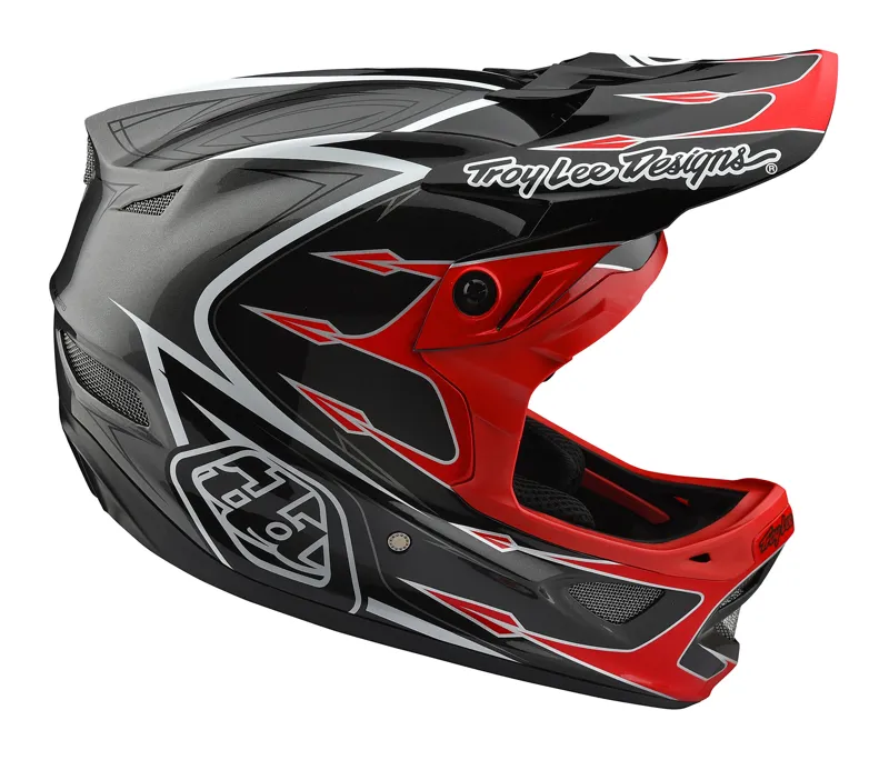 Troy Lee Designs 2018 D3 Corona Black Red Full Face Helmet-5