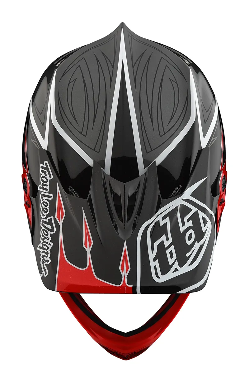 Troy Lee Designs 2018 D3 Corona Black Red Full Face Helmet-7