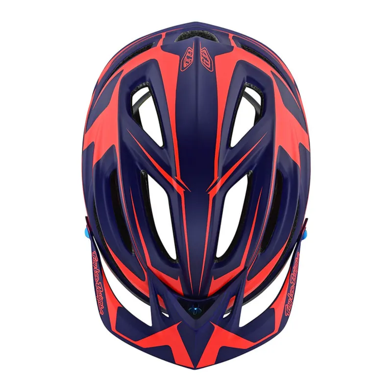Troy Lee Designs 2019 A2 Dropout MTB Helmet Navy/Orange-2
